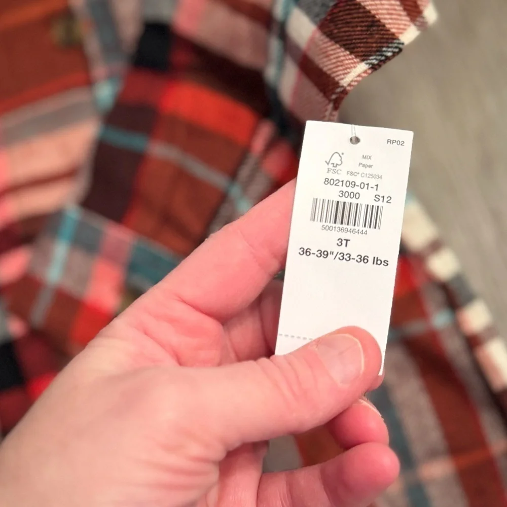 NWT Old Navy Button Down Flannel Shirt